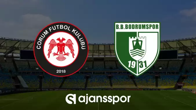 CANLI| Çorum FK- Bodrumspor maçını canlı izle (Maç linki)