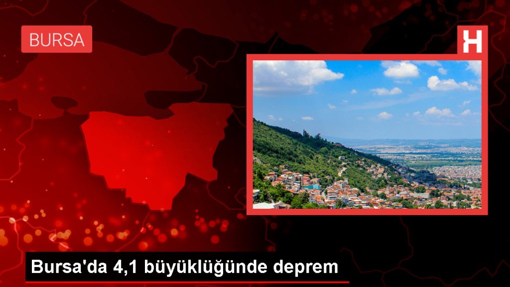 Gemlik ilçesinde 4,1 büyüklüğünde deprem meydana geldi