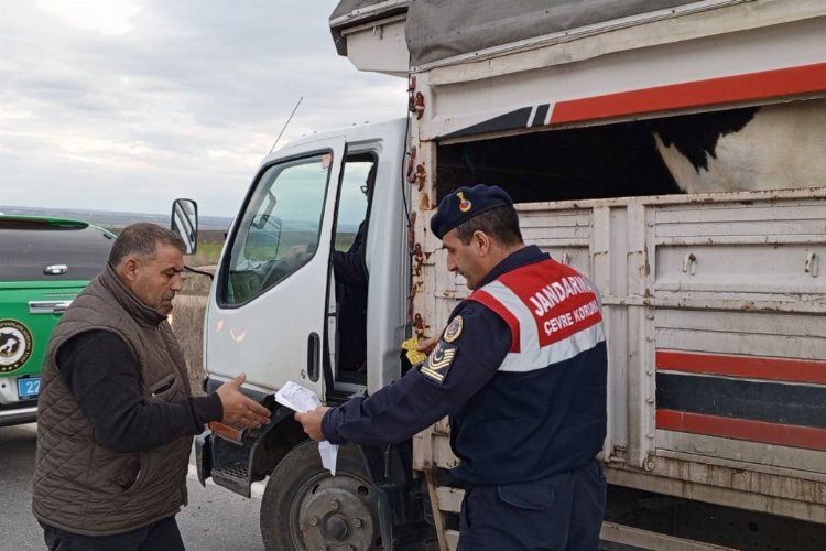 Uzunköprü’de canlı hayvan taşımacılığı kontrolü