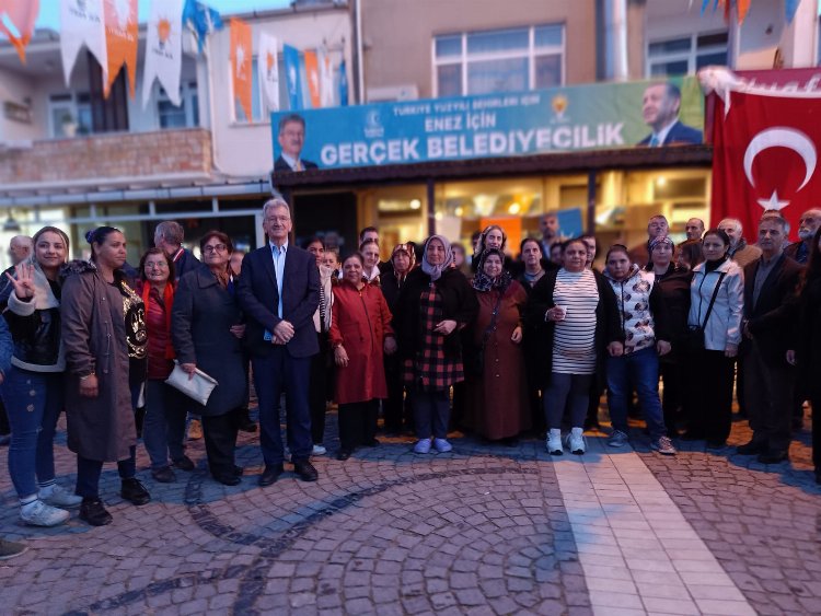 AK Parti Enez İlçe Seçim Bürosu açıldı