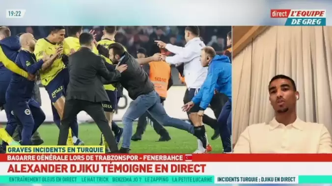 Alexander Djiku: “Tribünler birkaç su şişesi attı ama hakem maçı oynattı”