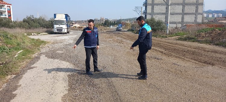 Turgutlu Fatih Sanayi Sitesi’nde yağmur suyu hattı çalışması