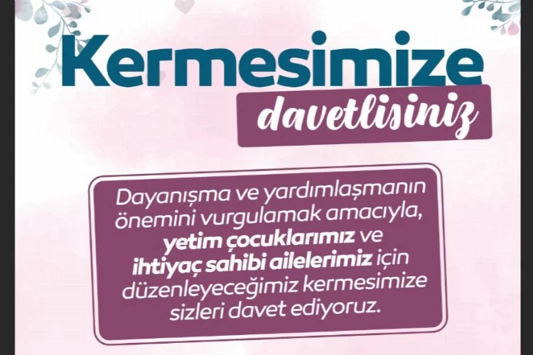 Umuteli yetim çocuklar ve ihtiyaç sahipleri için kermes düzenleyecek