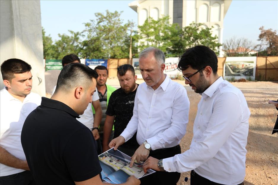 Akhisar Spor Salonu’nda yapım çalışmaları sürüyor