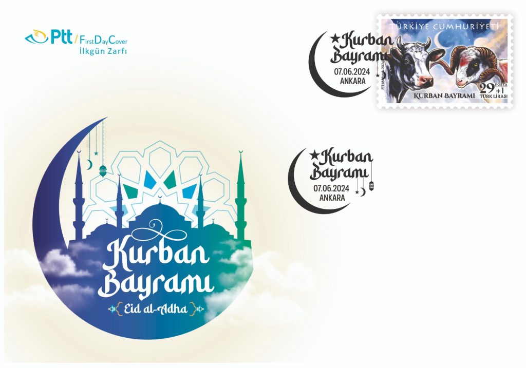PTT’den kurban bayramı konulu anma pulu ve ilkgün zarfı