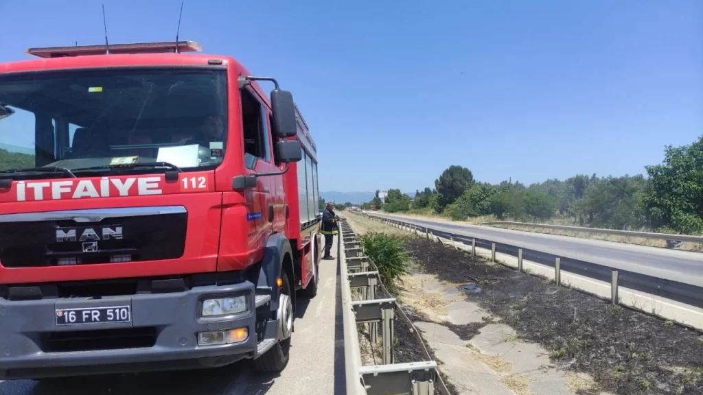 Bursa’da sigara izmariti yangın çıkardı
