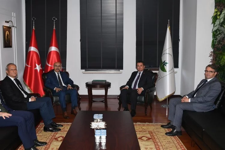Vali Demirtaş’tan bir iade-i ziyaret de Başkan Aydın’a