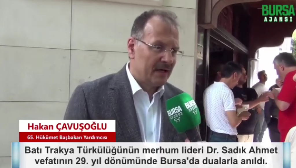 Hakan Çavuşoğlu Bursa Ajansı’na Dr. Sadık Ahmet’i anlattı