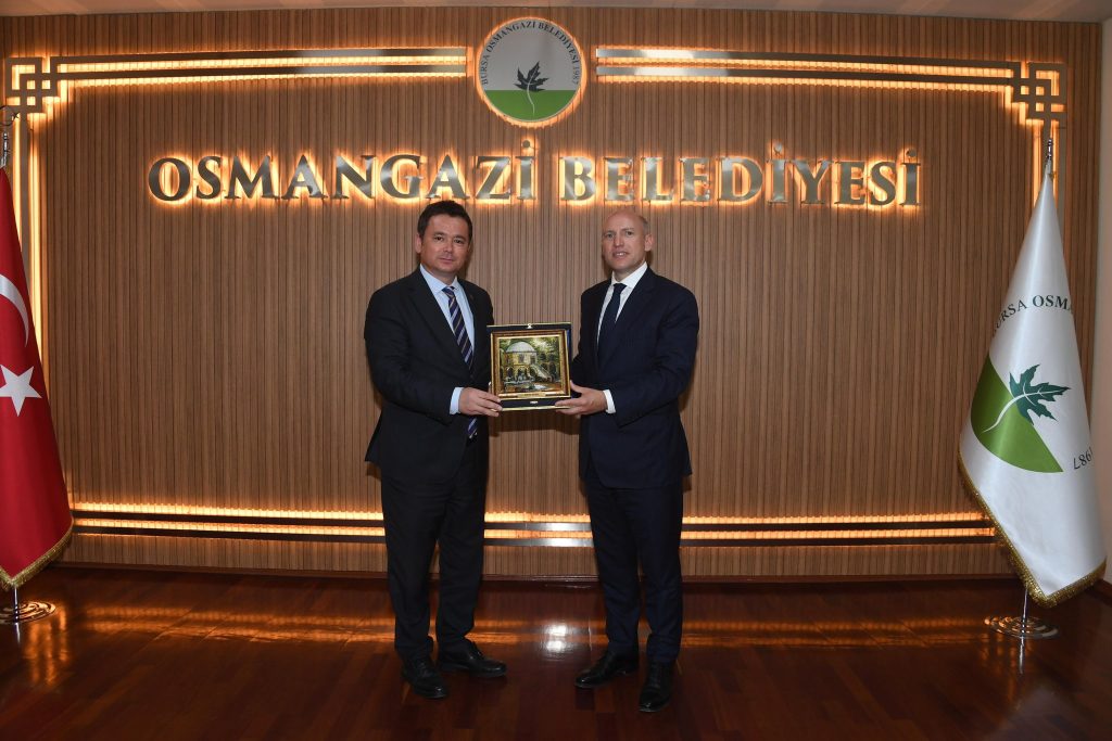 Erkan Aydın, Eyalet Bakanı Manfred Pentz’i ağırladı