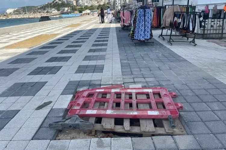 Mudanya’da tamamlanmayan sahil yollarına geçici yama