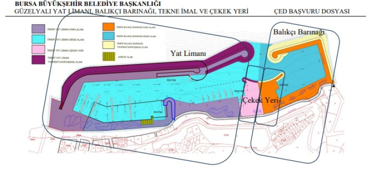 Mudanya Güzelyalı’da çekek yeri için ÇED süreci