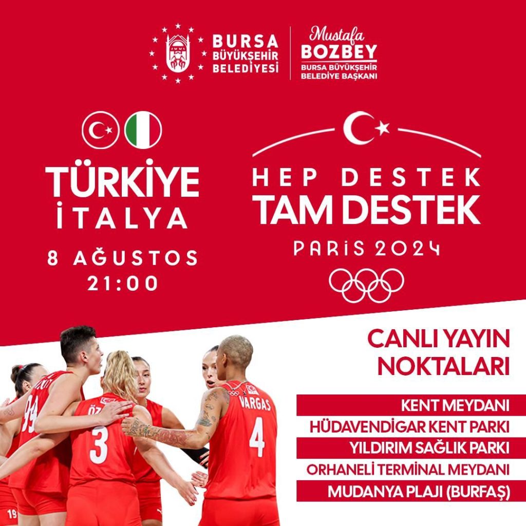 A Milli Kadın Voleybol Takımı dev ekranda