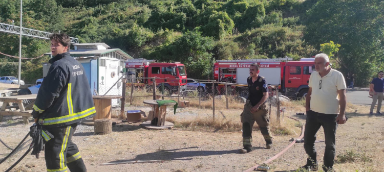 Yıldırım’daki ot yangını korkuttu