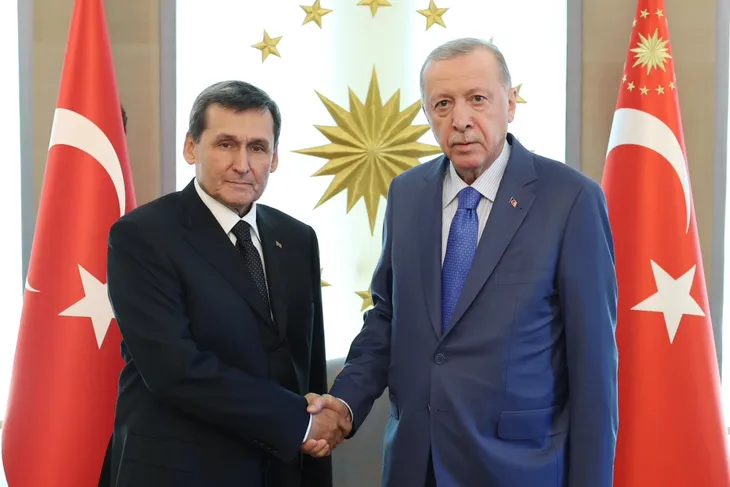 Cumhurbaşkanı Erdoğan, Raşid Meredov’u kabul etti
