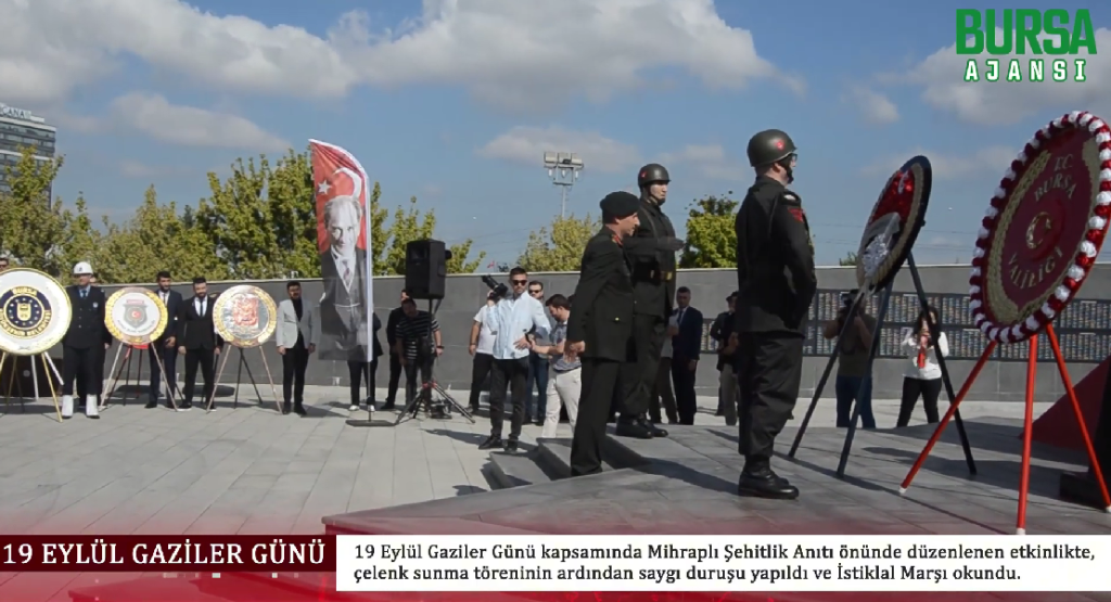 19 Eylül Gaziler Günü’nde Mihraplı Şehitlik Anıtı’nda anlamlı tören