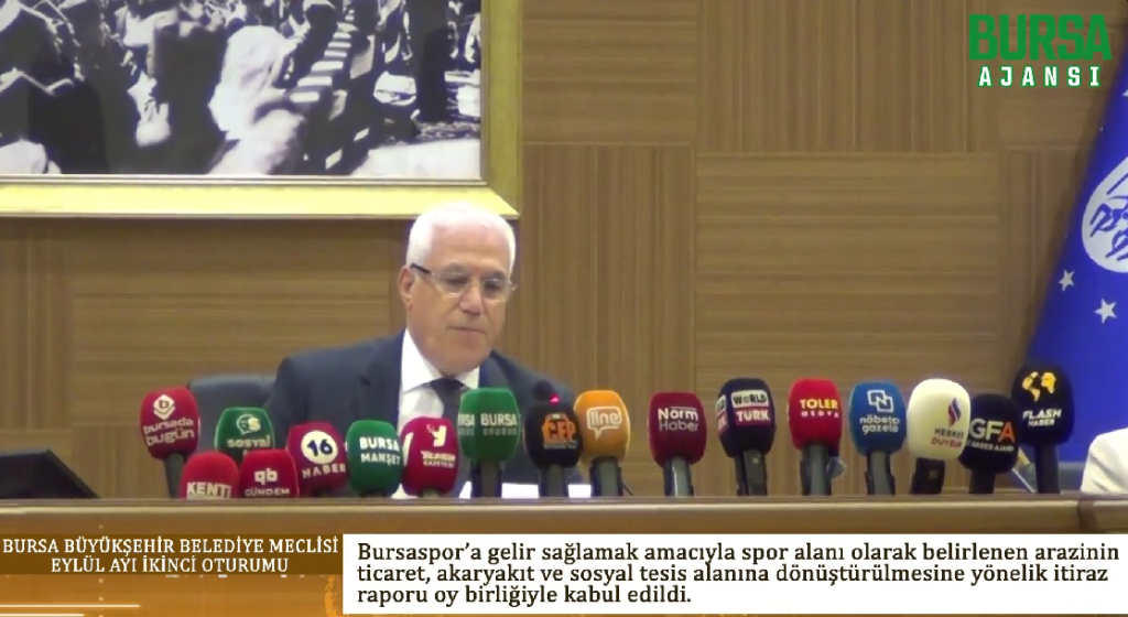 Büyükşehir Meclisi’nden Bursaspor’a büyük destek