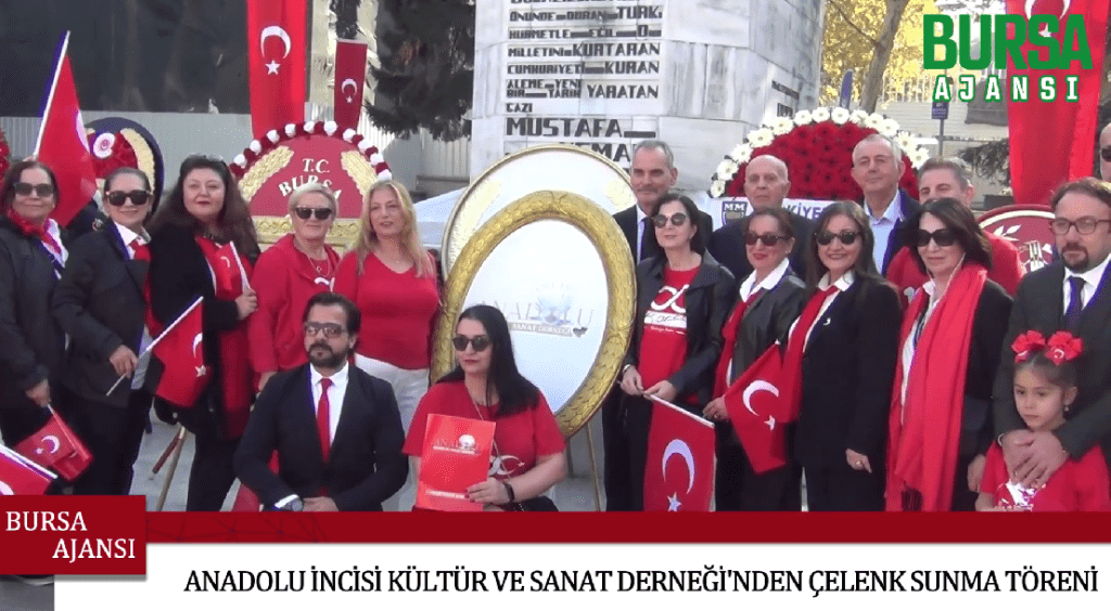 Anadolu İncisi Kültür ve Sanat Derneği’nden Çelenk Sunma Töreni