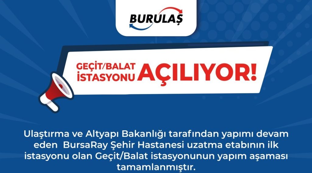 Geçit-Balat İstasyonu açılıyor