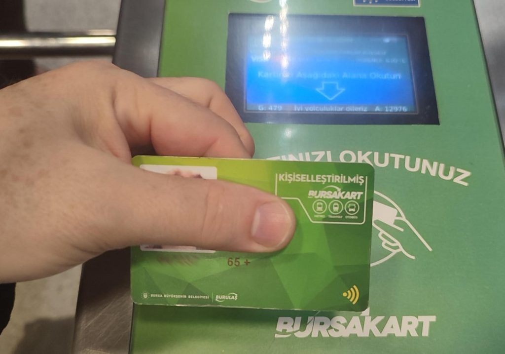 BursaKart mobil servisi üniversite metro istasyonunda