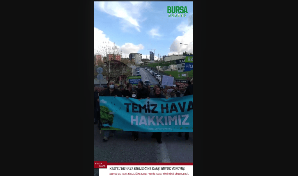 Kestel’de hava kirliliğine karşı büyük yürüyüş