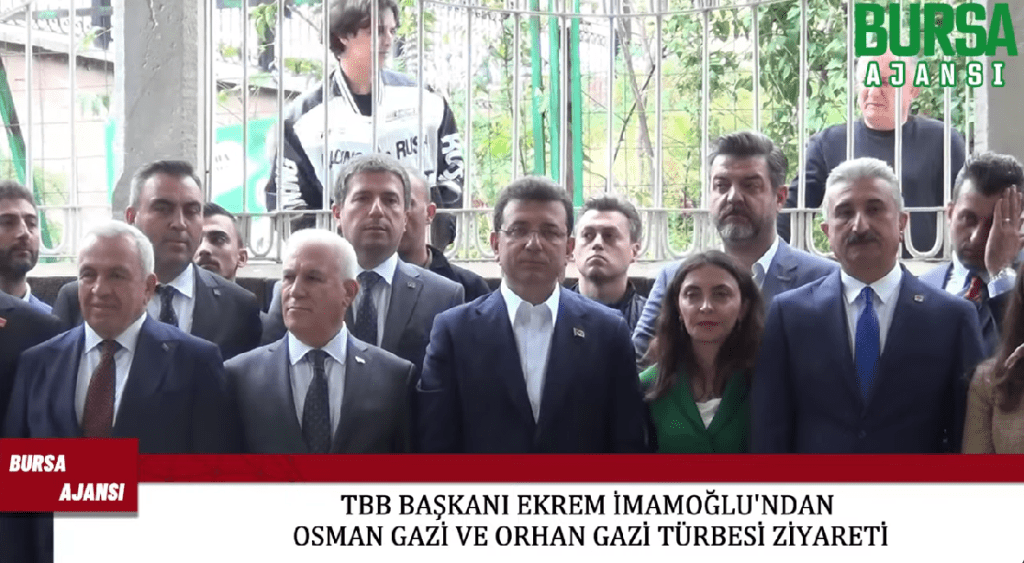 TBB Başkanı Ekrem İmamoğlu’ndan Osman Gazi ve Orhan Gazi Türbesi ziyareti
