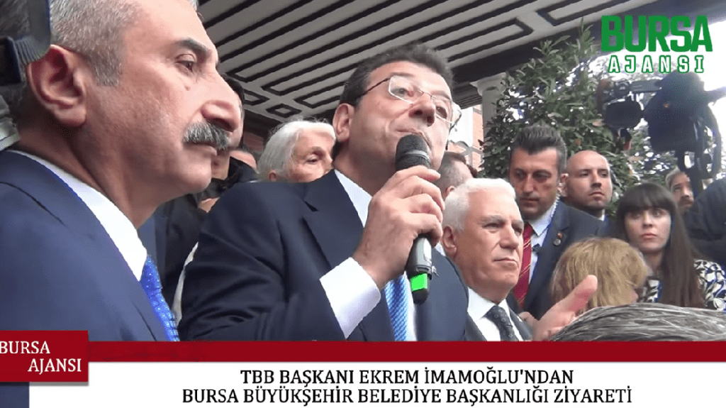 TBB Başkanı Ekrem İmamoğlu’ndan Bursa Büyükşehir Belediye Başkanlığı ziyareti