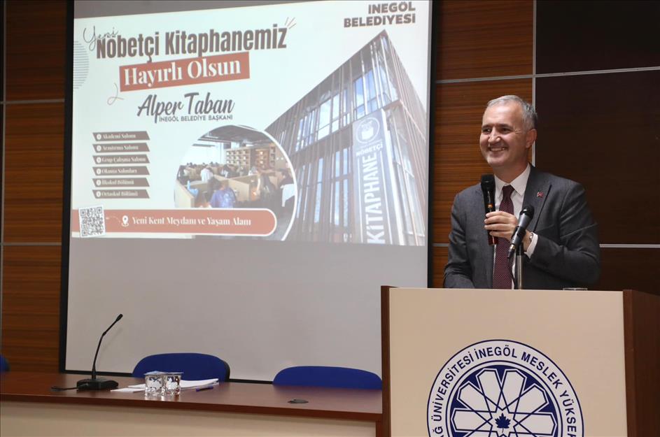 İnegöl Belediye Başkanı Alper Taban, öğrencilerle bir araya geldi