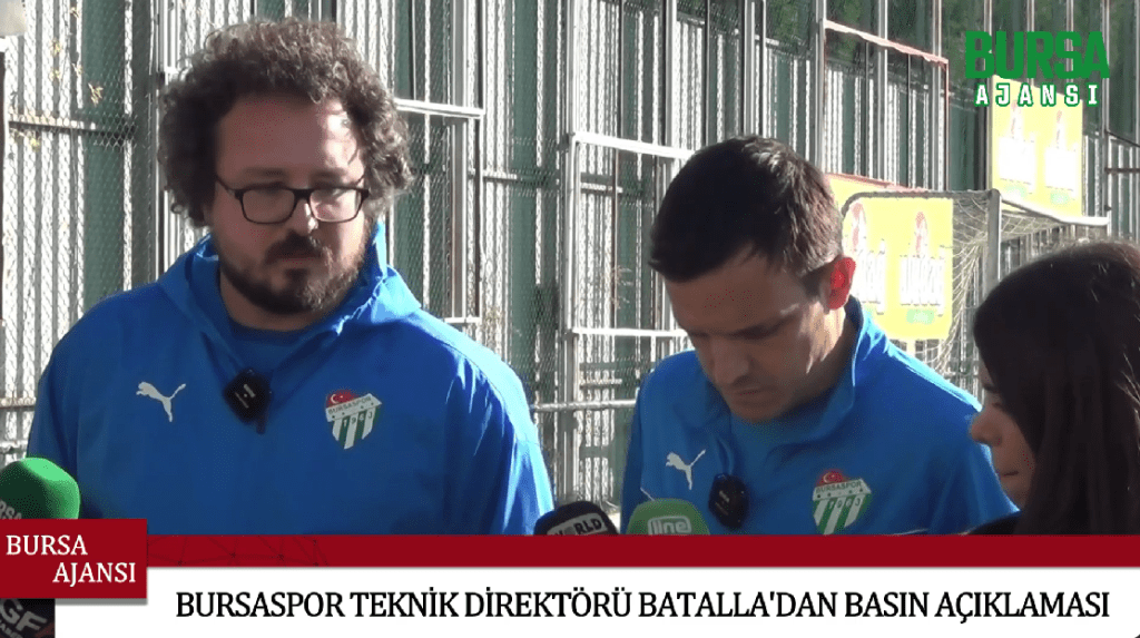 Bursaspor Teknik Direktörü Batalla’dan basın açıklaması