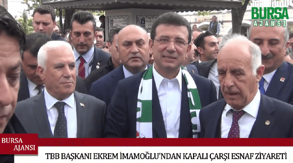 TBB Başkanı Ekrem İmamoğlu’ndan Kapalı Çarşı esnaf ziyareti