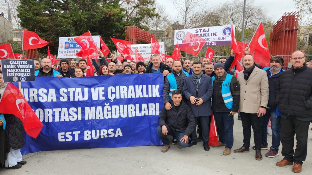 Staj ve çıraklık mağdurları adalet arayışında
