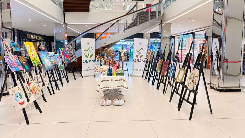 Özel gereksinimli bireylerden göz kamaştıran sergi 