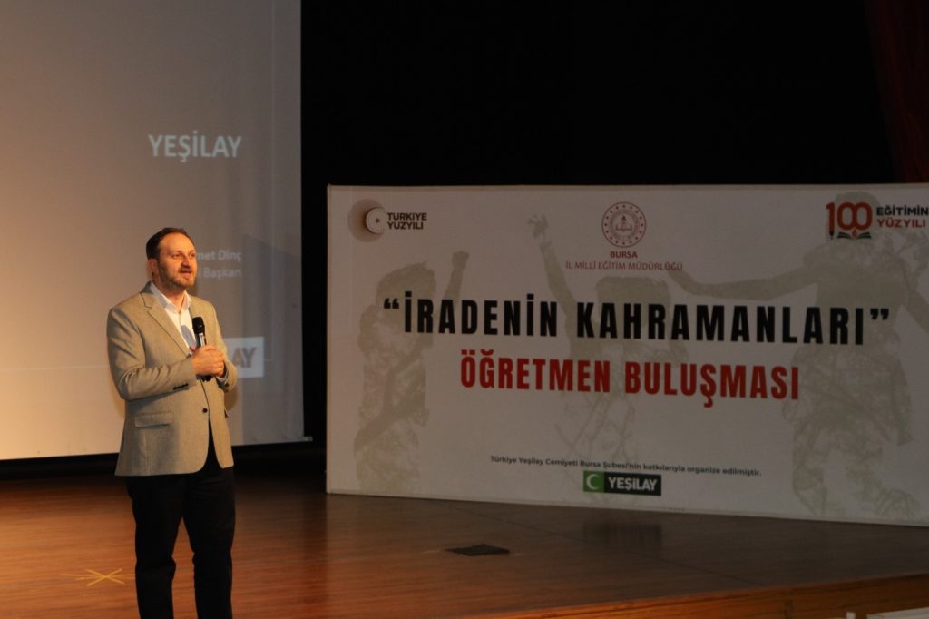 Yeşilay Genel Başkanı Doç. Dr. Mehmet Dinç, Bursa’da öğretmenlerle buluştu