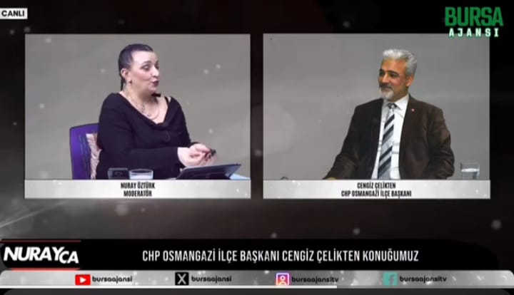 CHP Osmangazi İlçe Başkanı Cengiz Çelikten Bursa Ajansı’na konuk oldu