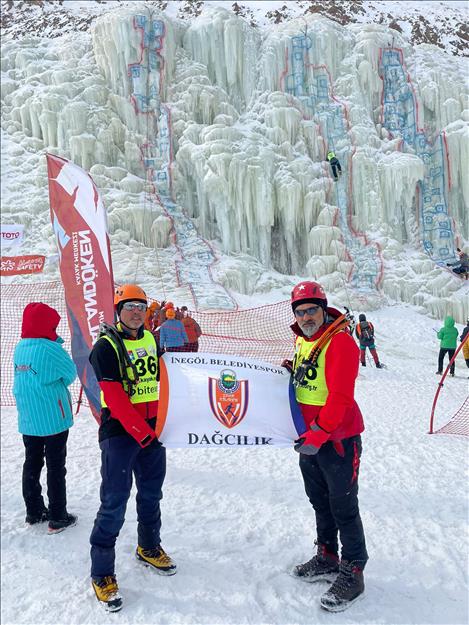 İnegöllü sporcu buz tırmanış Türkiye şampiyonu oldu