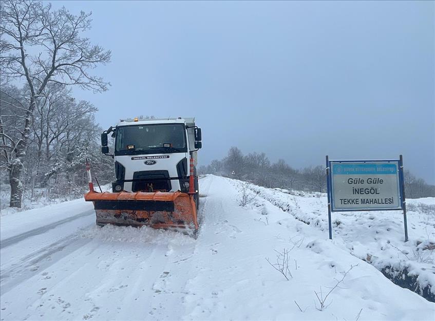 24 saatte 925 km kar temizleme çalışması yapıldı