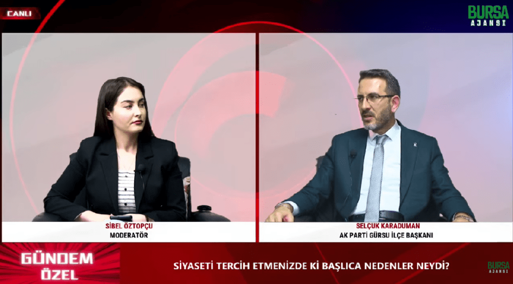 Sibel Öztopçu ile Gündem Özel / Selçuk Karaduman / Ak Parti Gürsu İlçe Başkanı