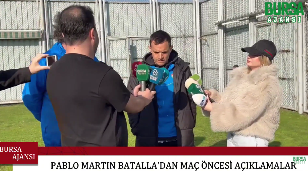 Bursaspor Teknik Direktörü Pablo Martin Batalla’dan maç öncesi açıklamalar