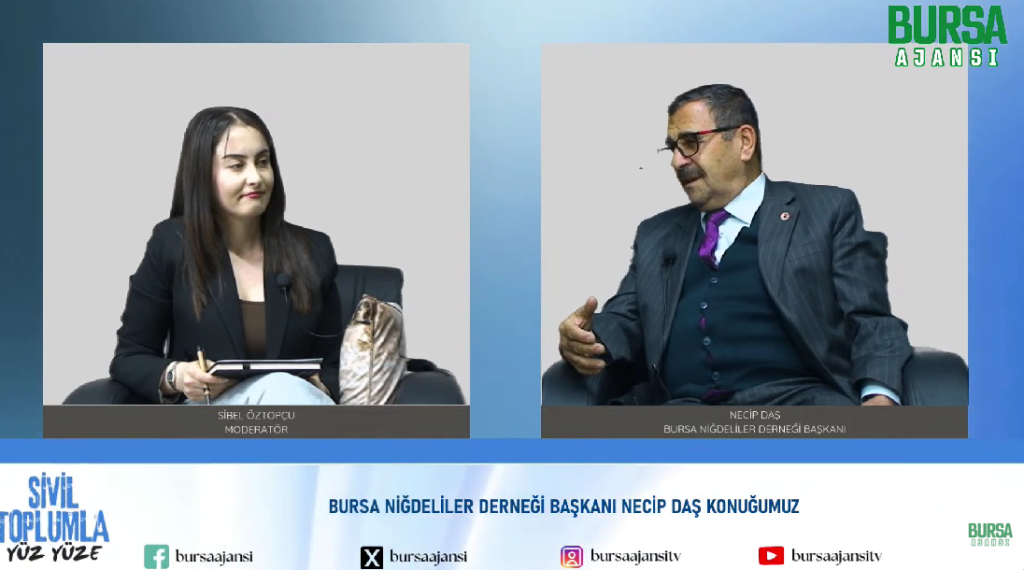 Sibel Öztopçu ile Sivil Toplumla Yüz Yüze / Necip Daş / Bursa Niğdeliler Derneği Başkanı