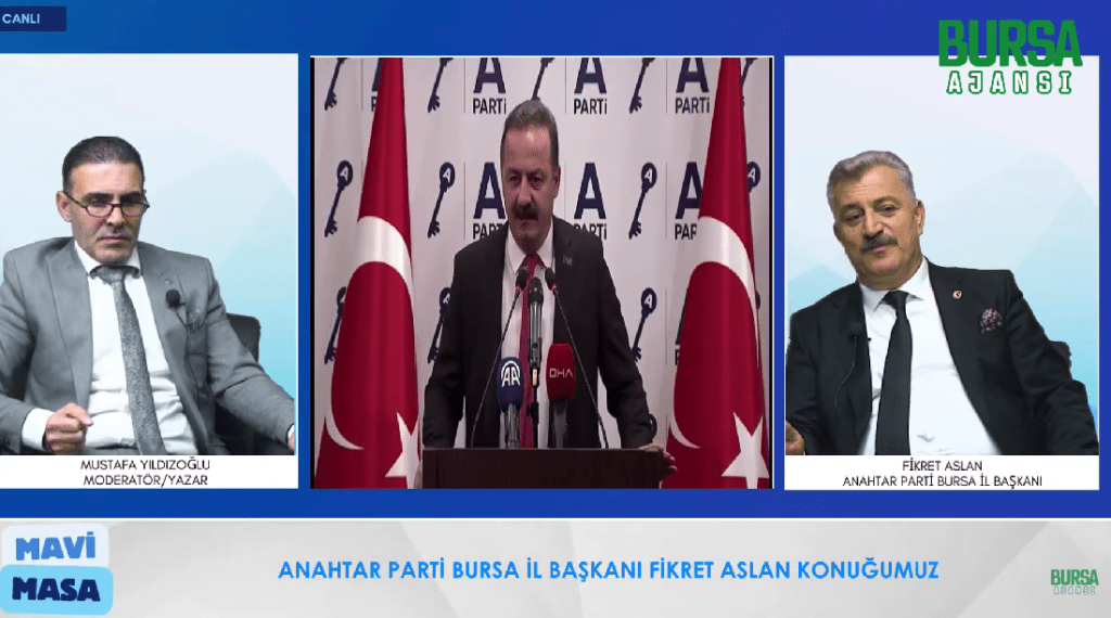Mustafa Yıldızoğlu ile Mavi Masa / Fikret Aslan / Anahtar Parti Bursa İl Başkanı