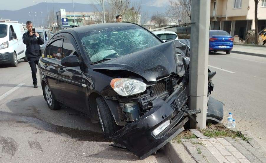 Gürsu 35’lik yolda trafik kazası