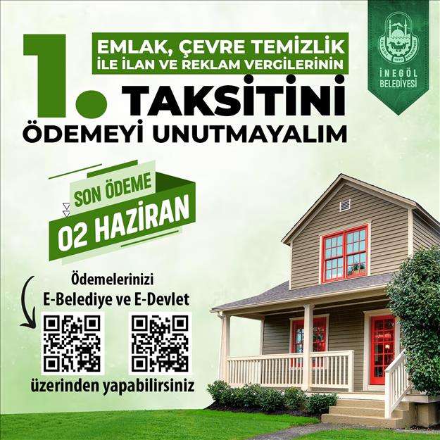İnegöl Belediyesinden Mükelleflere Vergi Çağrısı