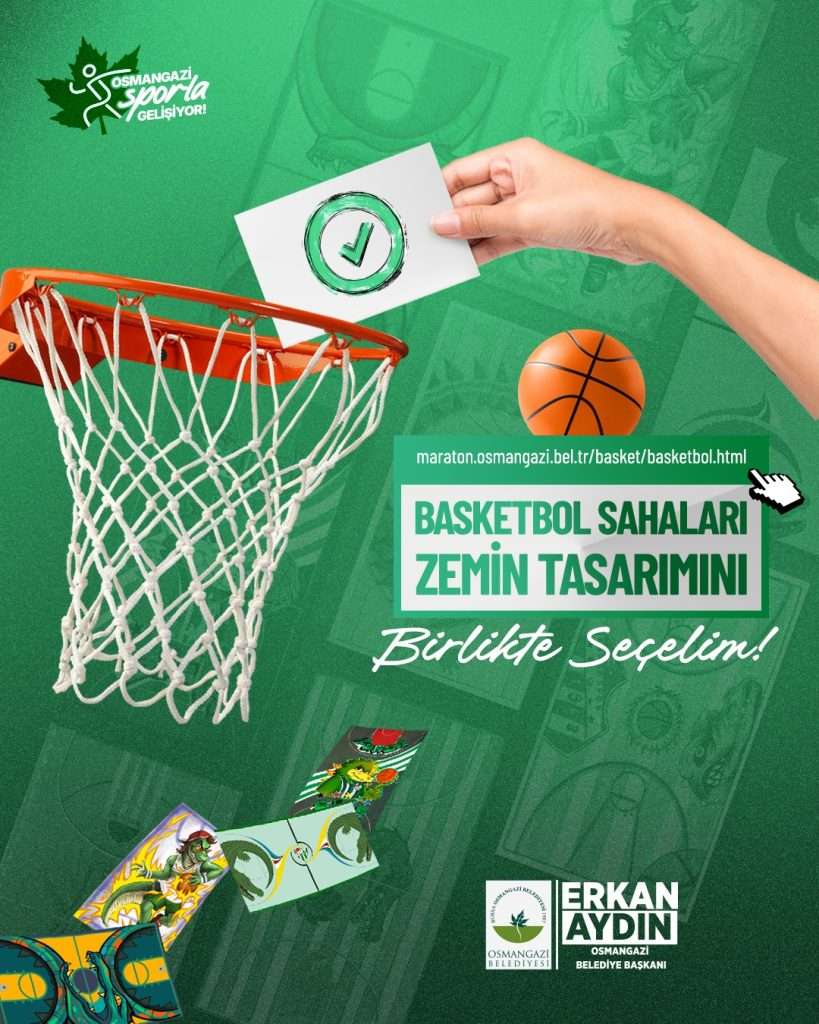 Liseliler Basketbol Sahası Tasarımlarını Halkın Beğenisine Sunuyor