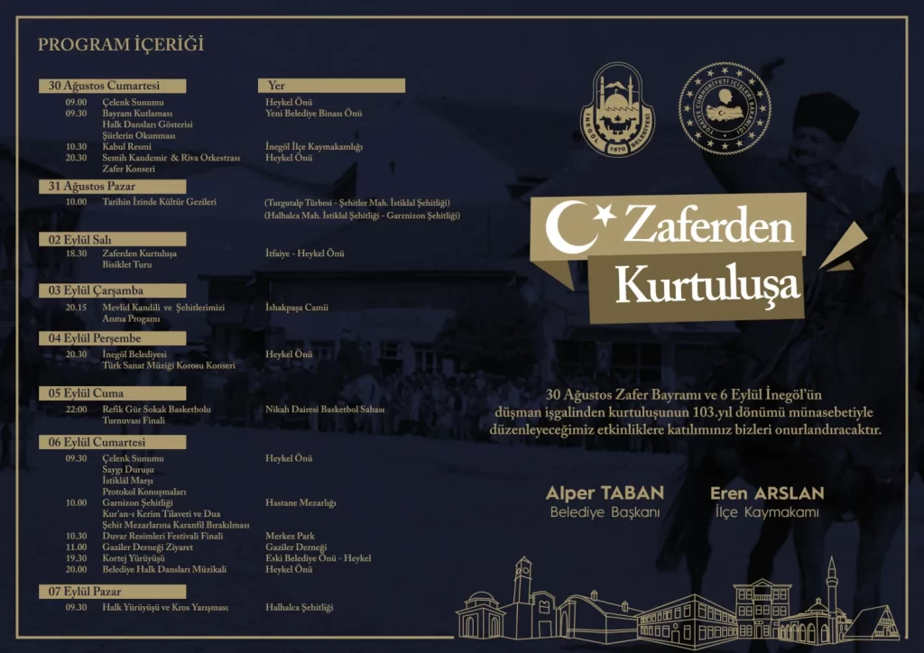 İnegöl’de Zafer Bayramı Ve Kurtuluş Coşkusu