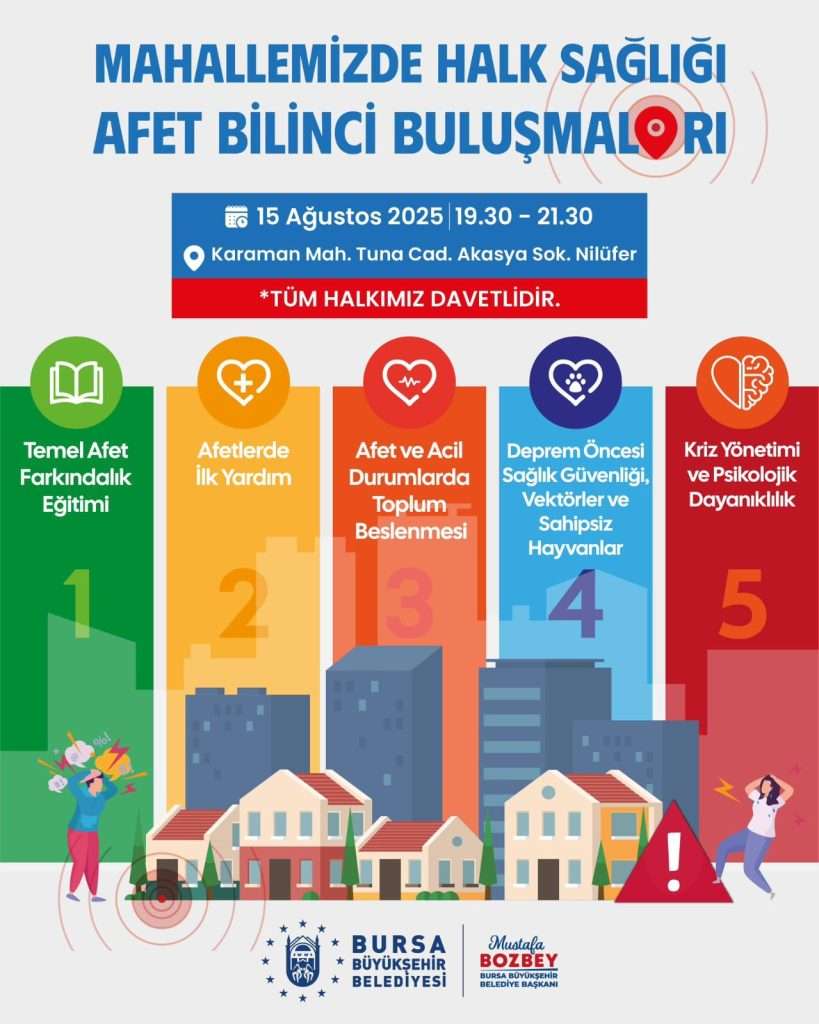 ”Afet Bilinci Buluşmaları” Nilüfer’de