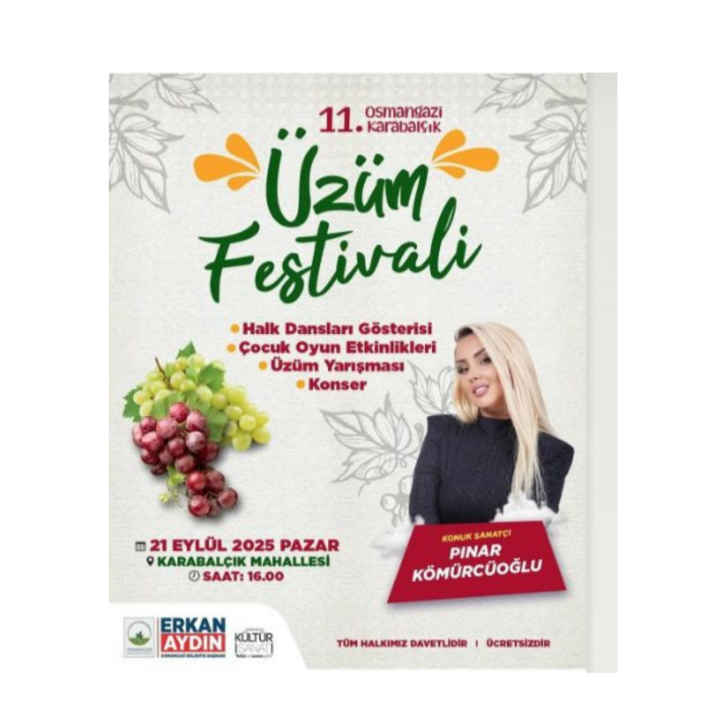 11. Karabalçık Üzüm Festivali Başlıyor