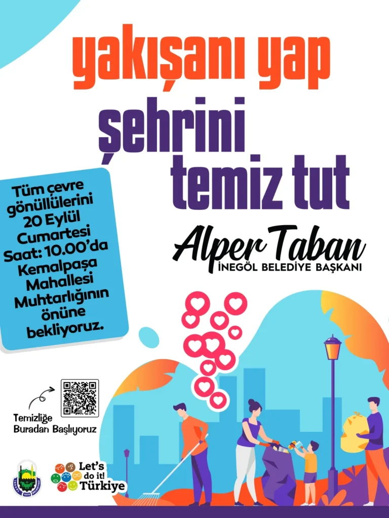 İnegöl Belediyesi’nden Çevre Temizlik Etkinliği
