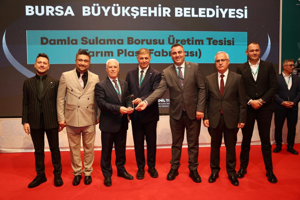Büyükşehir’in Damla Sulama Tesisine Ödül