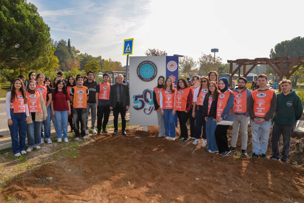 BUÜ 50. Yıl Sokağı Açılış Hazırlıkları Fidan Dikimiyle Başladı