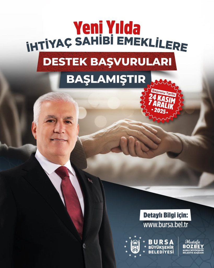 Büyükşehir’den Emeklilere Destek Müjdesi! Başvurular Başladı
