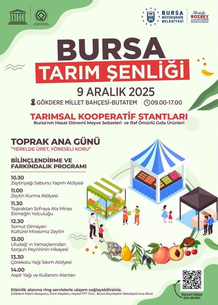 9 Aralık’ta Gökdere’de ‘Bursa Tarım Şenliği’